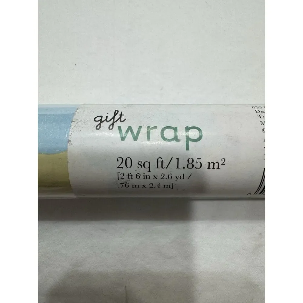 VINTAGE Hallmark Kids Baby Shower Wrapping Paper NEW ROLL 20 SQ FT